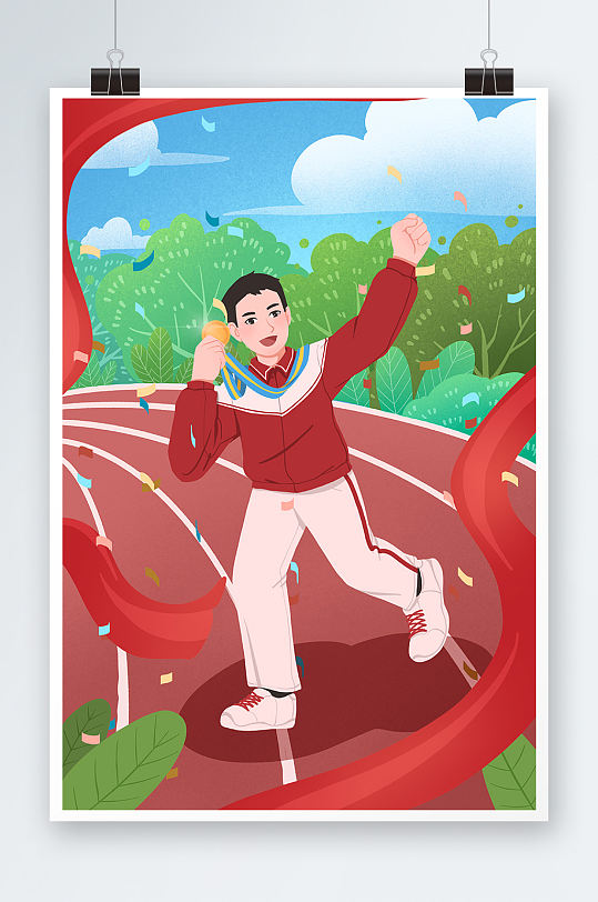 立即下载乒乓球体育运动比赛复古手绘插画海报立即下载运动场景插画