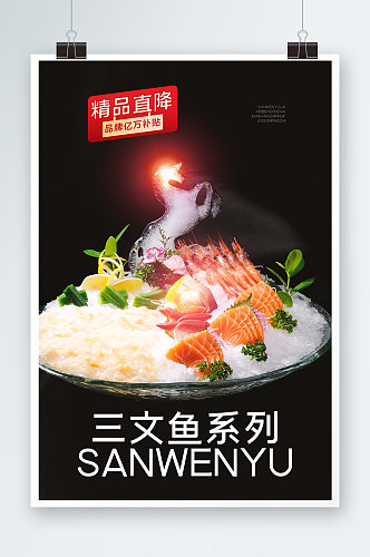 三文鱼系列海报设计