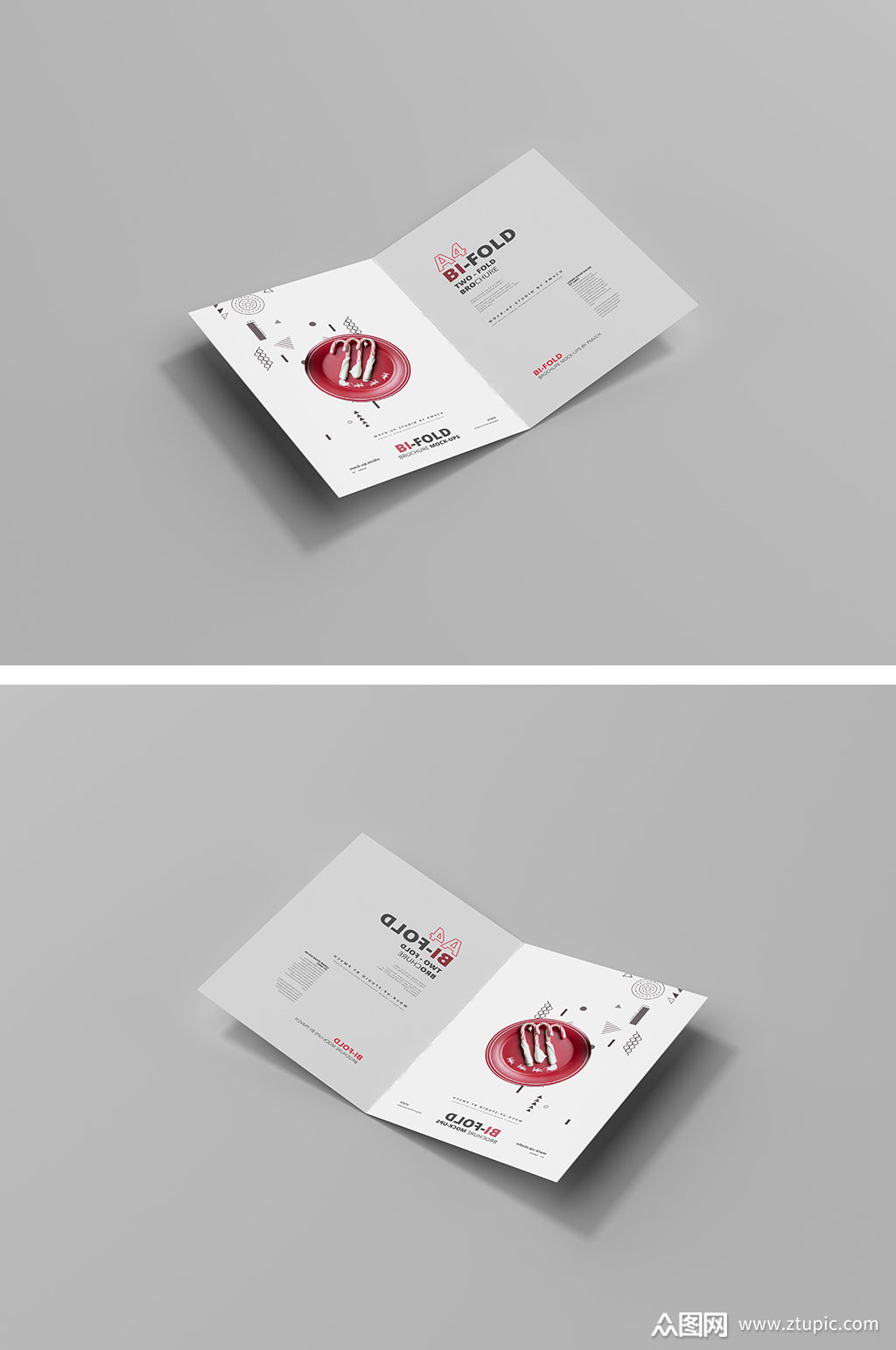 宣传册邀请函贺卡画册海报折页样机素材