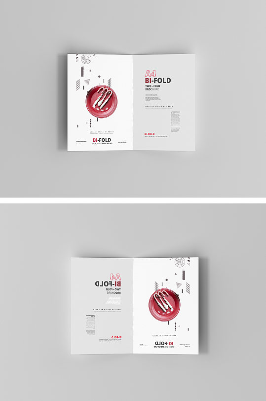 邀请函贺卡画册海报折页样机-众图网