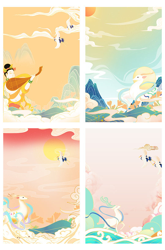 中国风国潮背景插画图片-中国风国潮背景插画素材下载-众图网