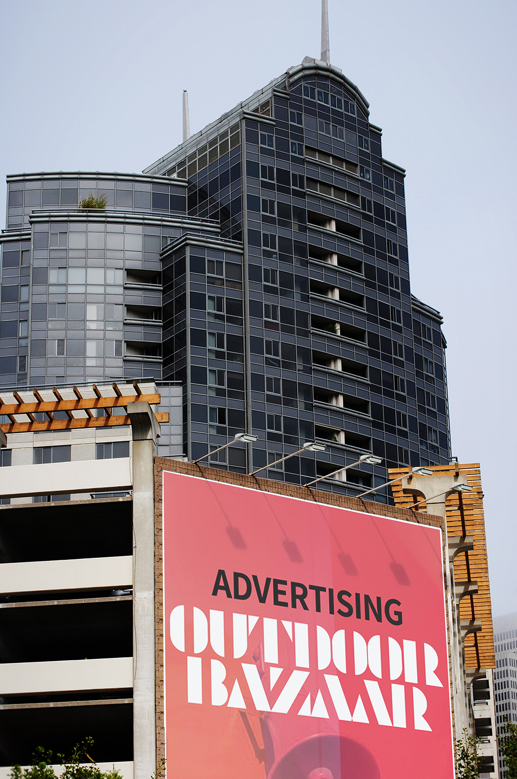 商场大厦户外大型建筑广告牌样机