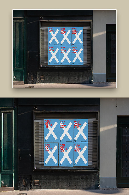 欧美街头涂鸦极简主义海报样机