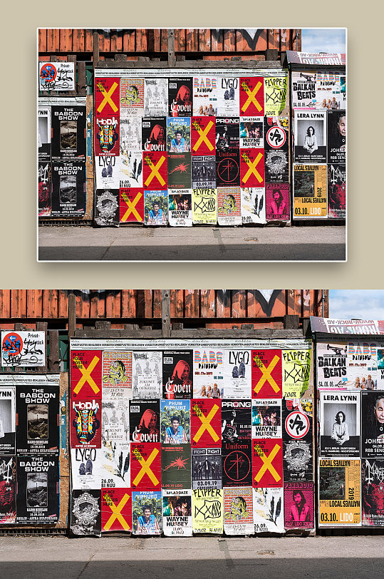 创意欧美街头海报样机