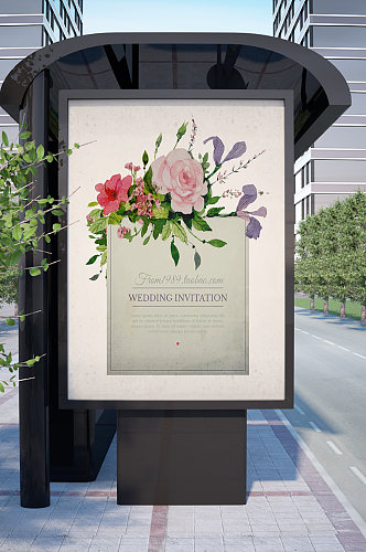 花卉手绘创意海报