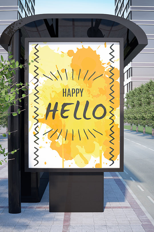 彩喷创意海报图片-彩喷创意海报设计素材-彩喷创意海报模板下载