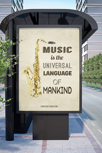 萨克斯音乐文化音乐乐器海报