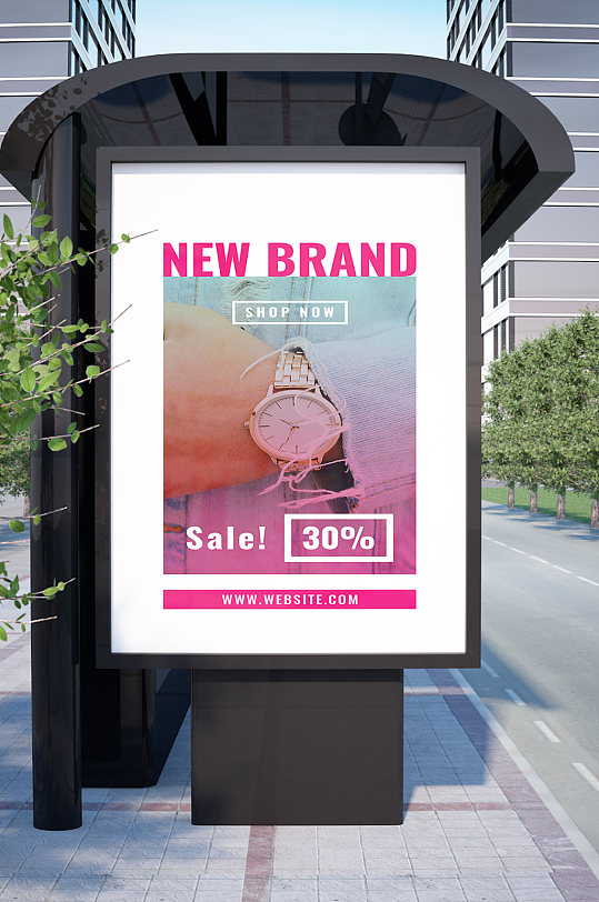 时尚手表促销活动海报-众图网