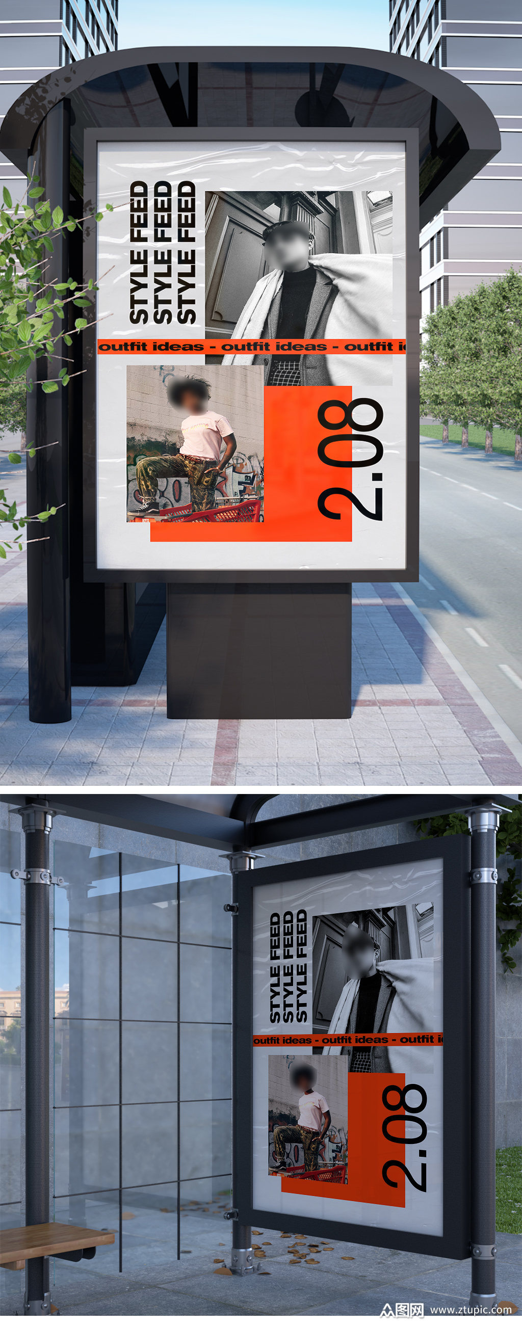 简约英文国外促销海报