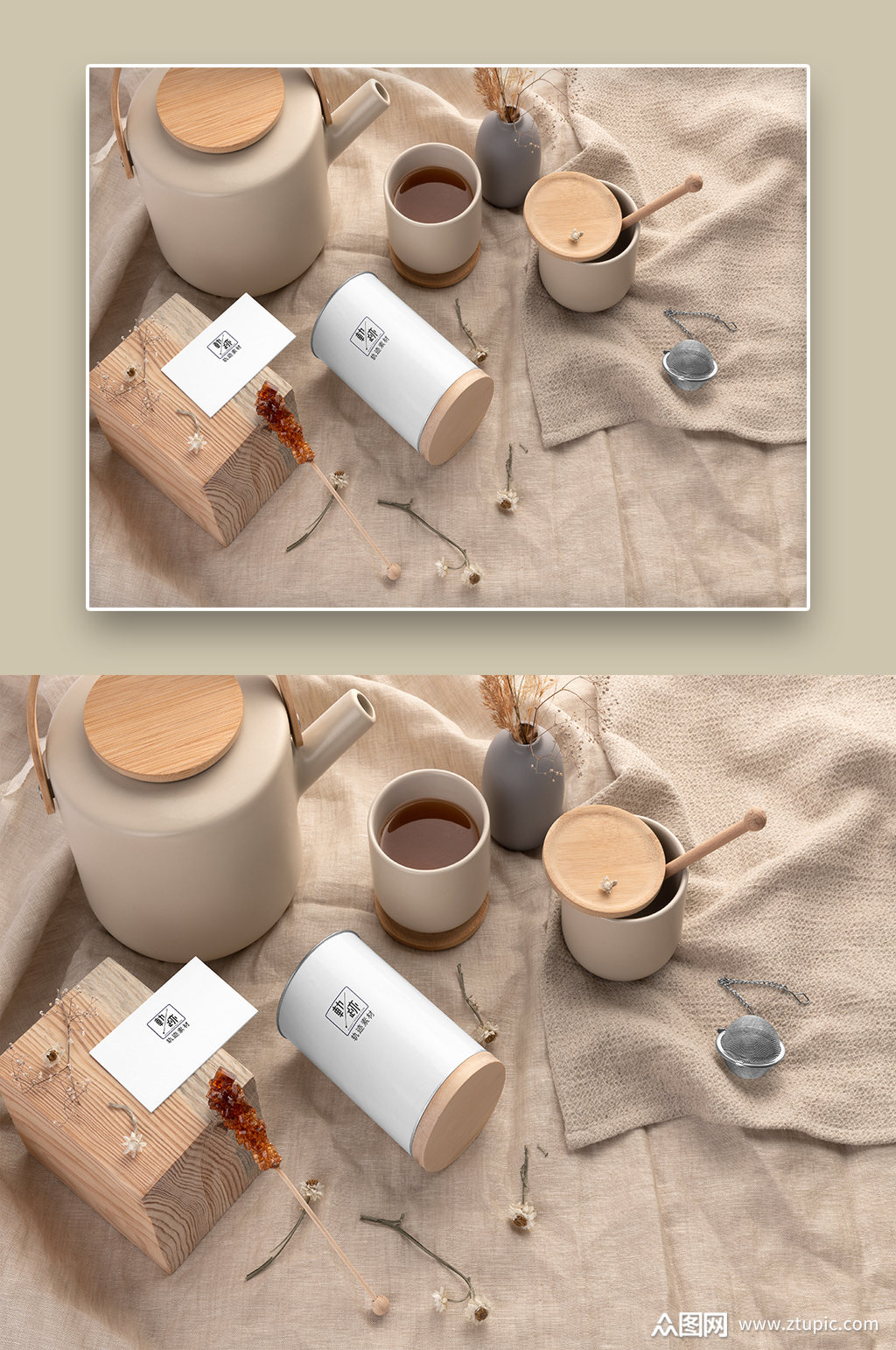 大气上档次高端茶叶品牌文创样机模板下载-编号2535279-众图网