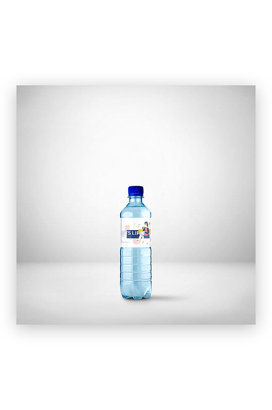 小蓝瓶子矿泉水纯净水样机