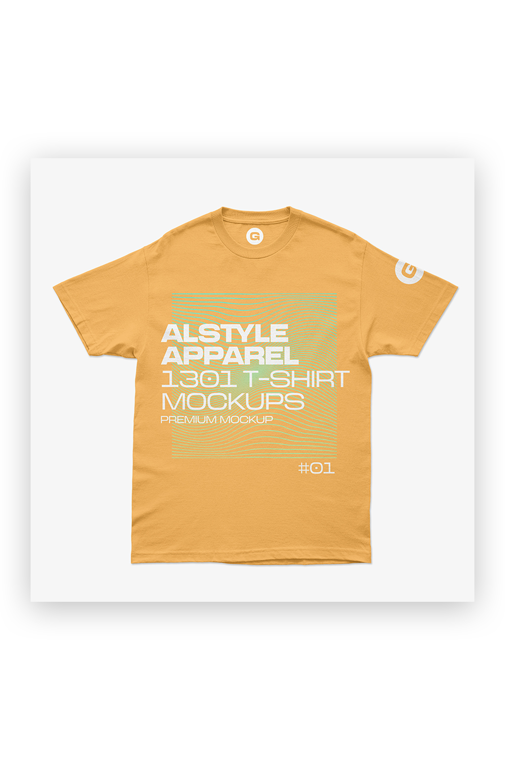 黄色男士t恤样机模板下载-编号2535693-众图网