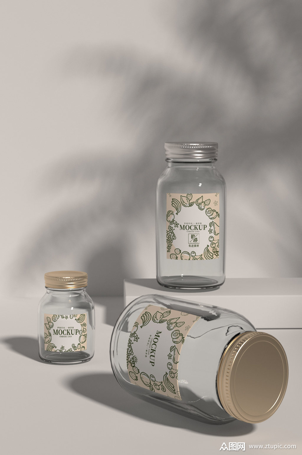 塑料瓶创意包装样机素材