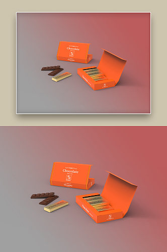 巧克力礼盒包装样机