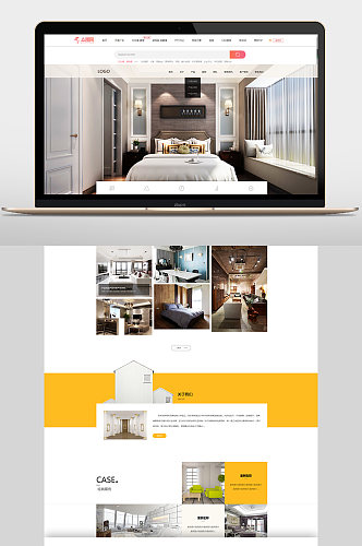 室内装饰网页模板网页界面网页