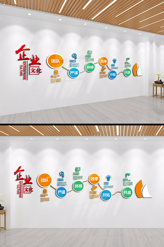企业发展历程时间轴文化墙