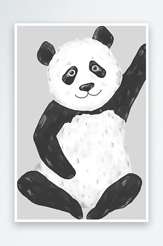 卡通熊猫形象素材