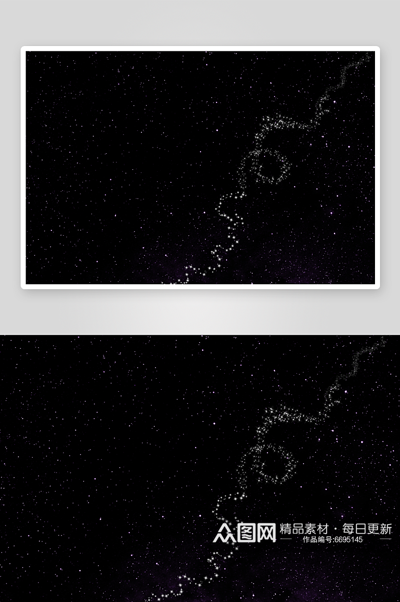 夜晚天空星空极光宇宙图片素材