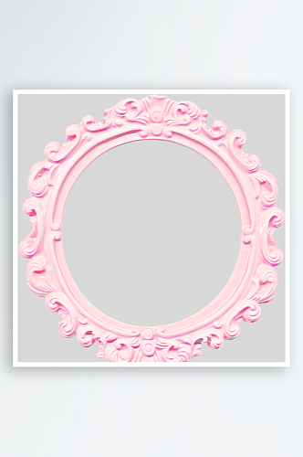 粉色欧式洛可可边框
