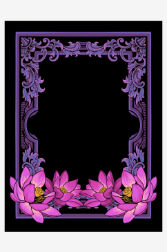 花卉欧式花纹边框背景封面