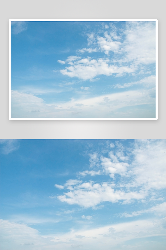 唯美蓝天白云天空摄影图片