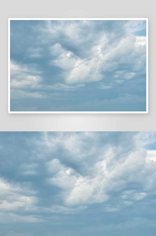 唯美蓝天白云天空摄影图片