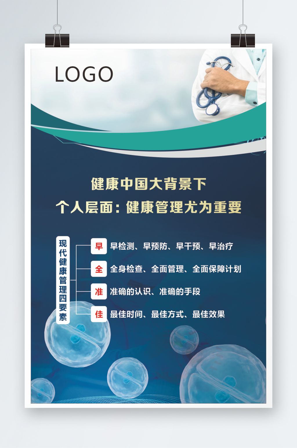 全癌清0健康管理四要素素材