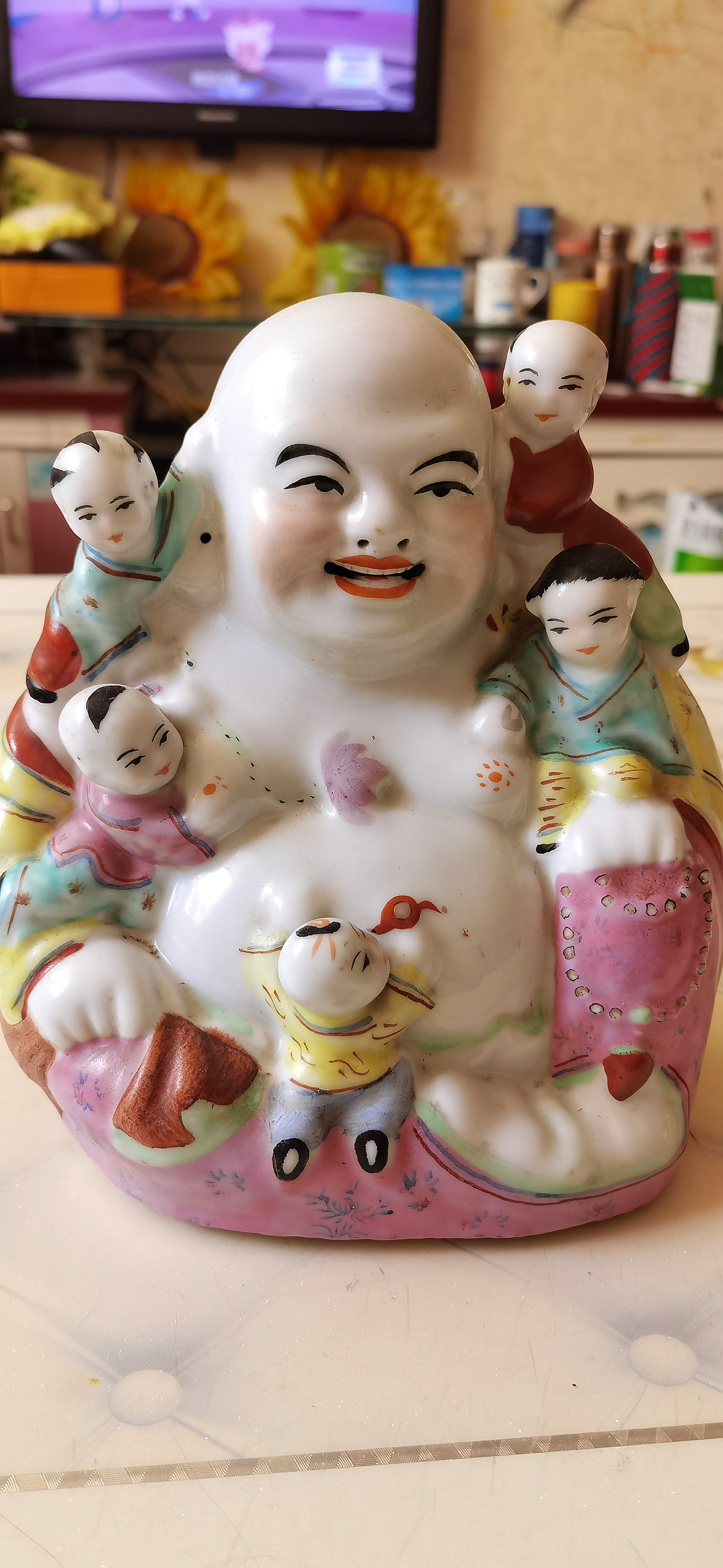 陶瓷工艺弥勒佛摆件素材