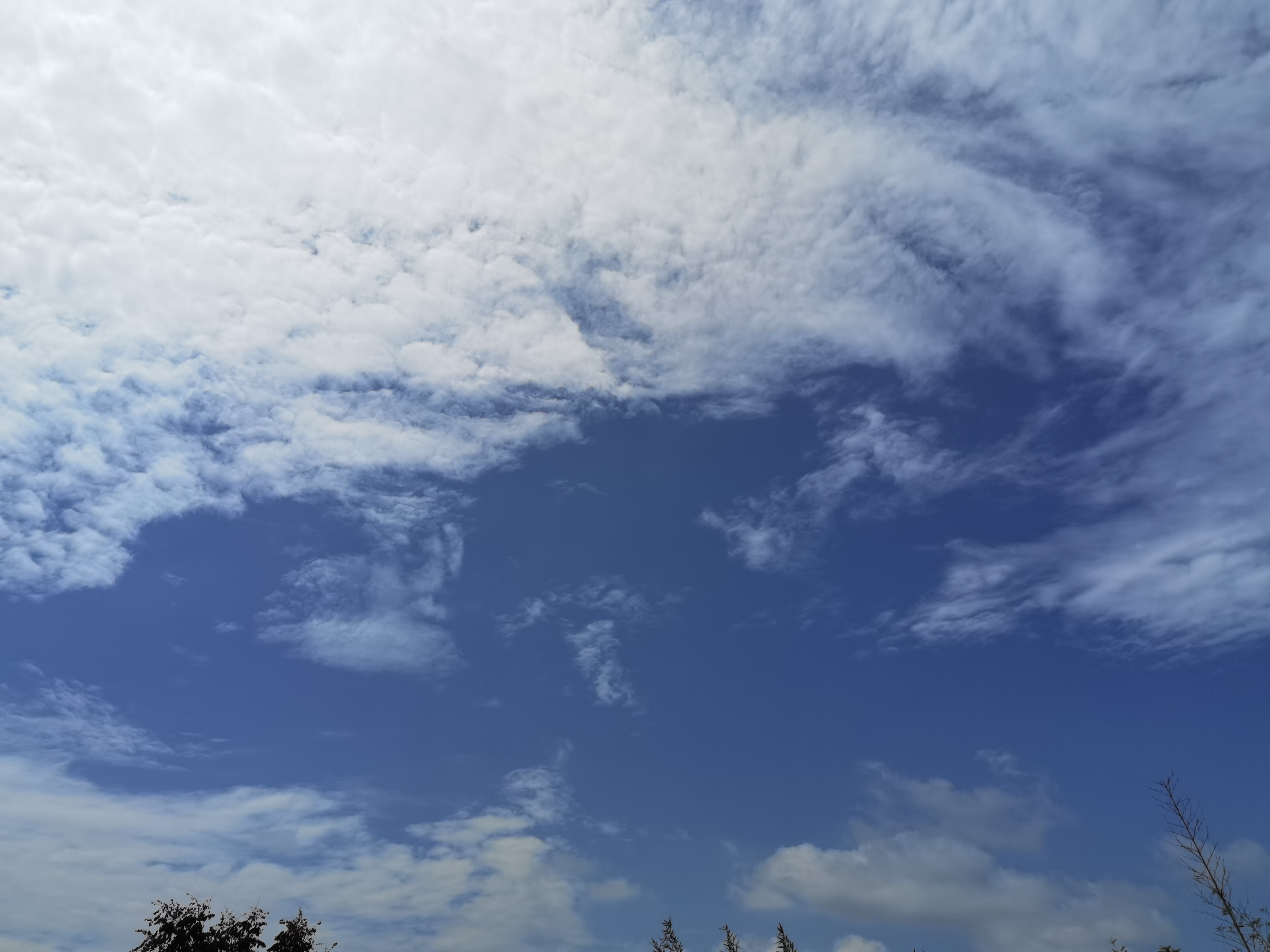 蓝天白云自然景象素材