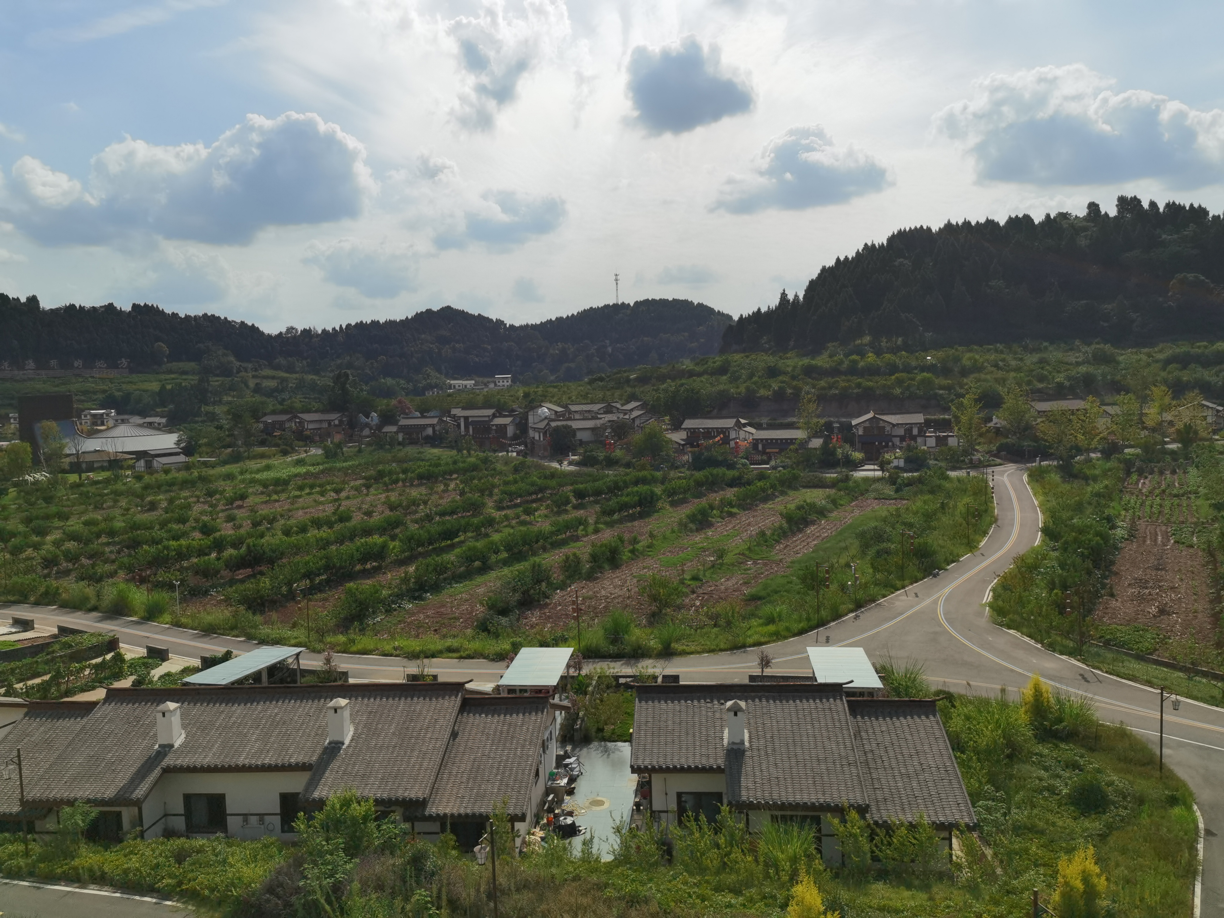 小镇风光环境拍摄素材
