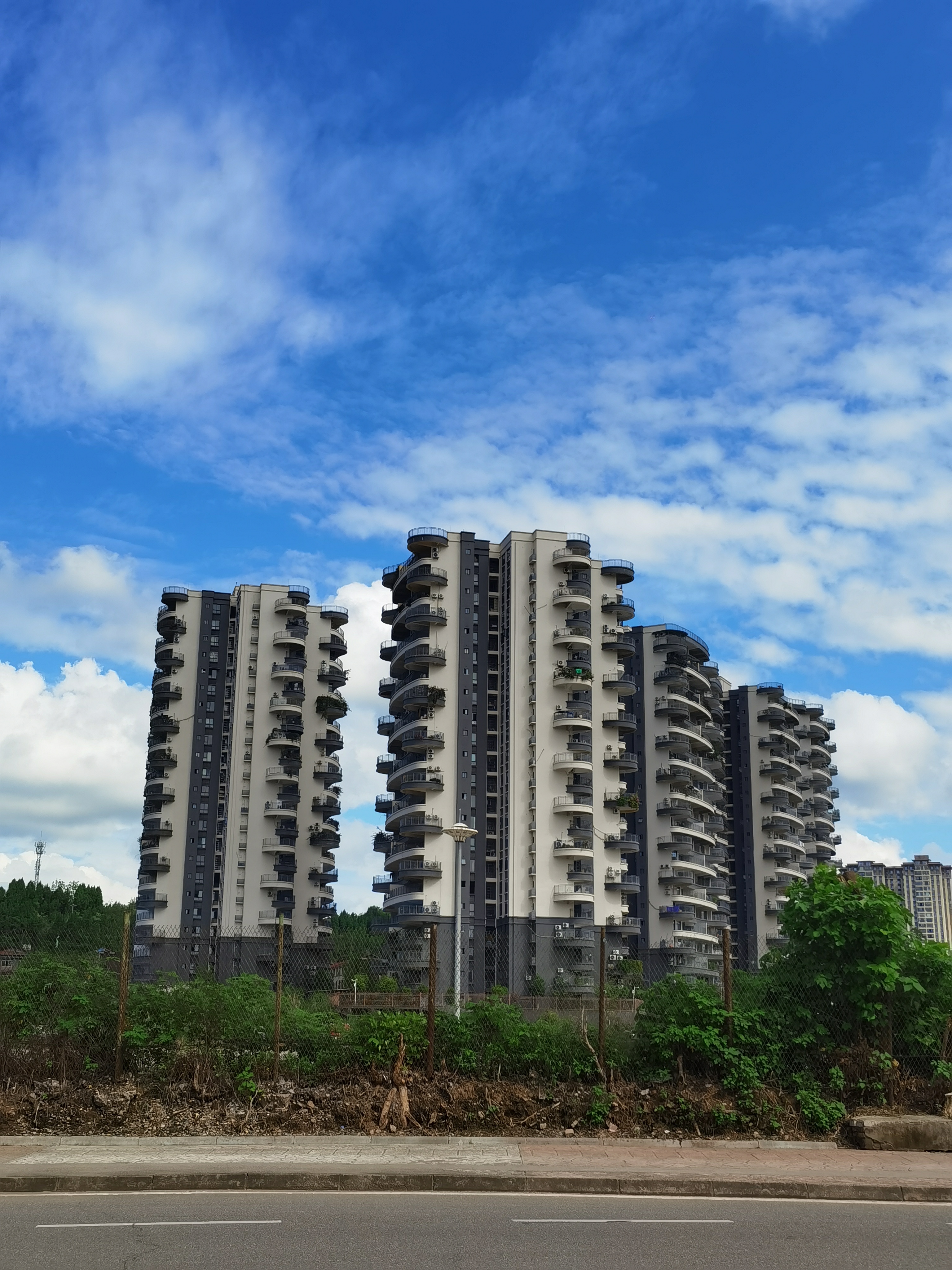 小城风光户外休闲场所素材