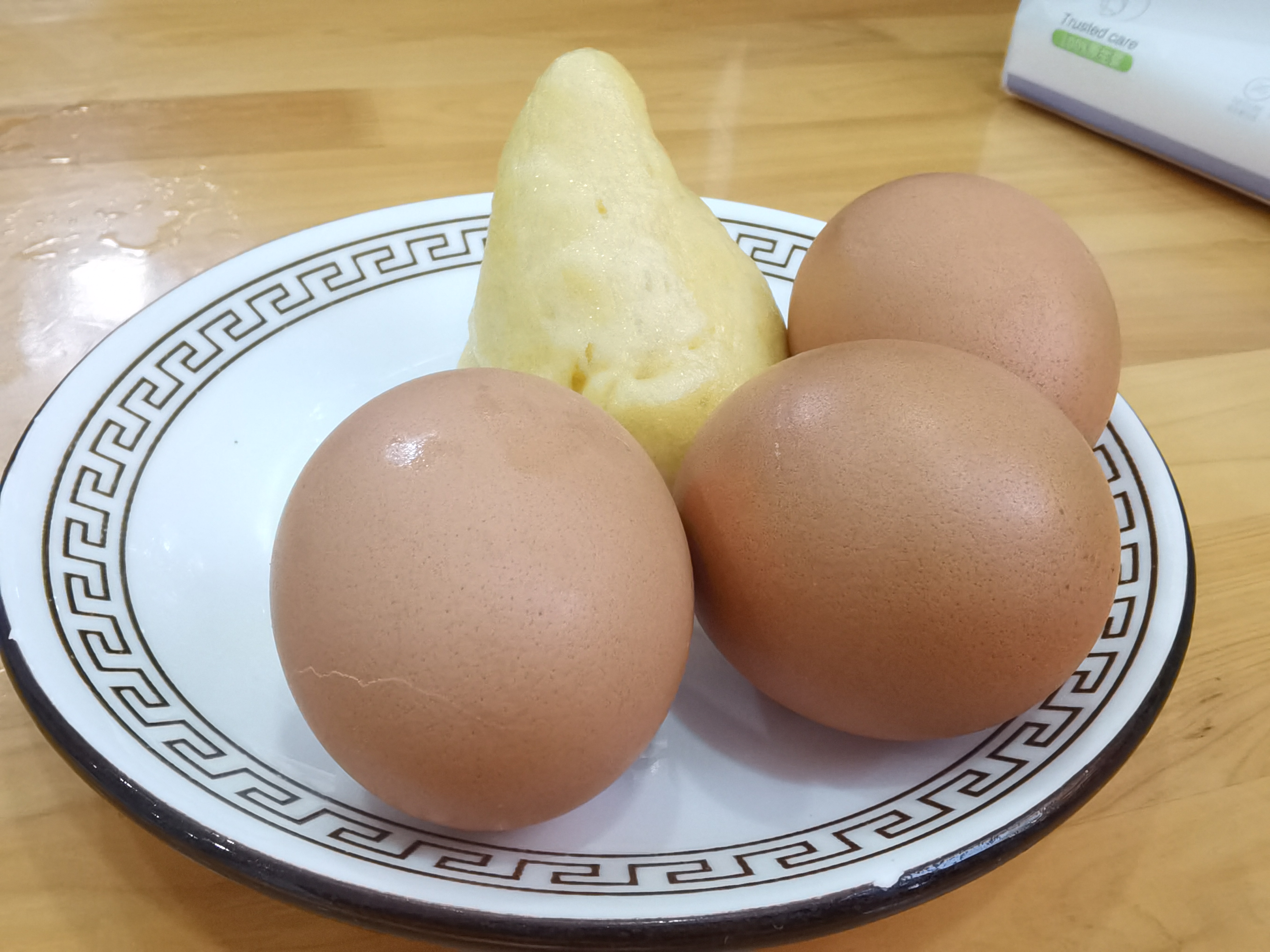营养美味早餐煮鸡蛋素材