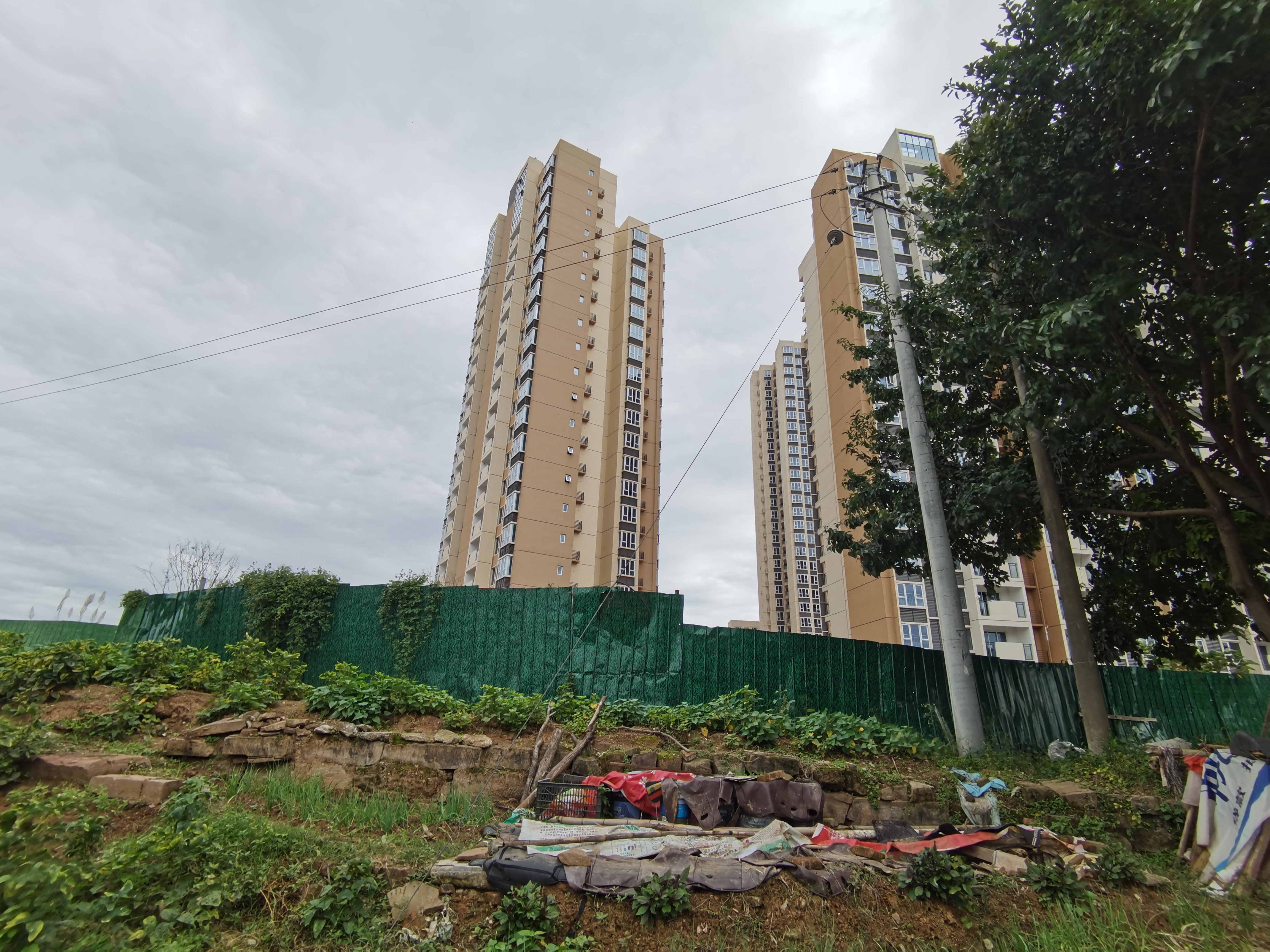 城郊风光与建筑一角素材