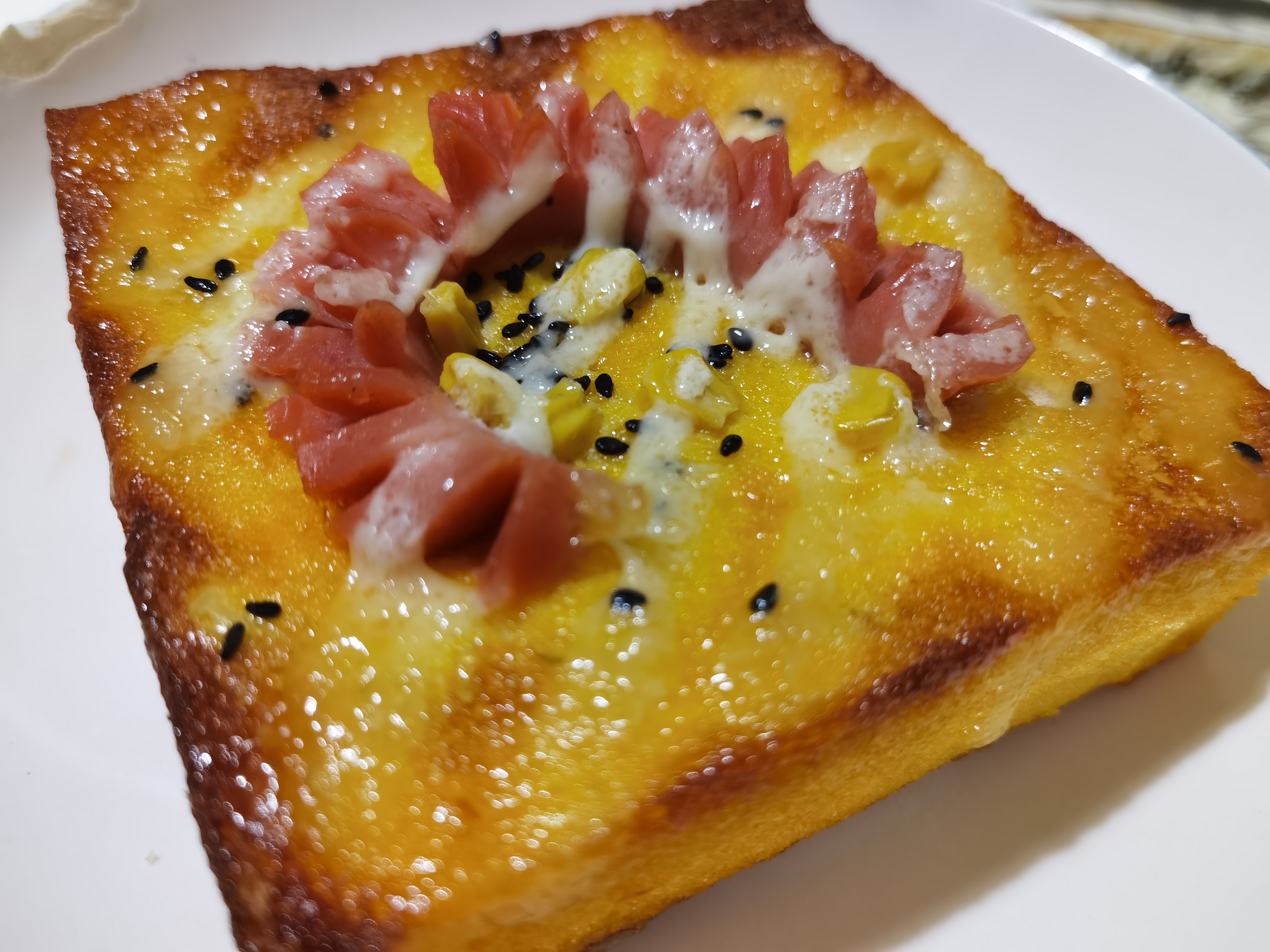 美味营养精致芝士火腿早餐素材