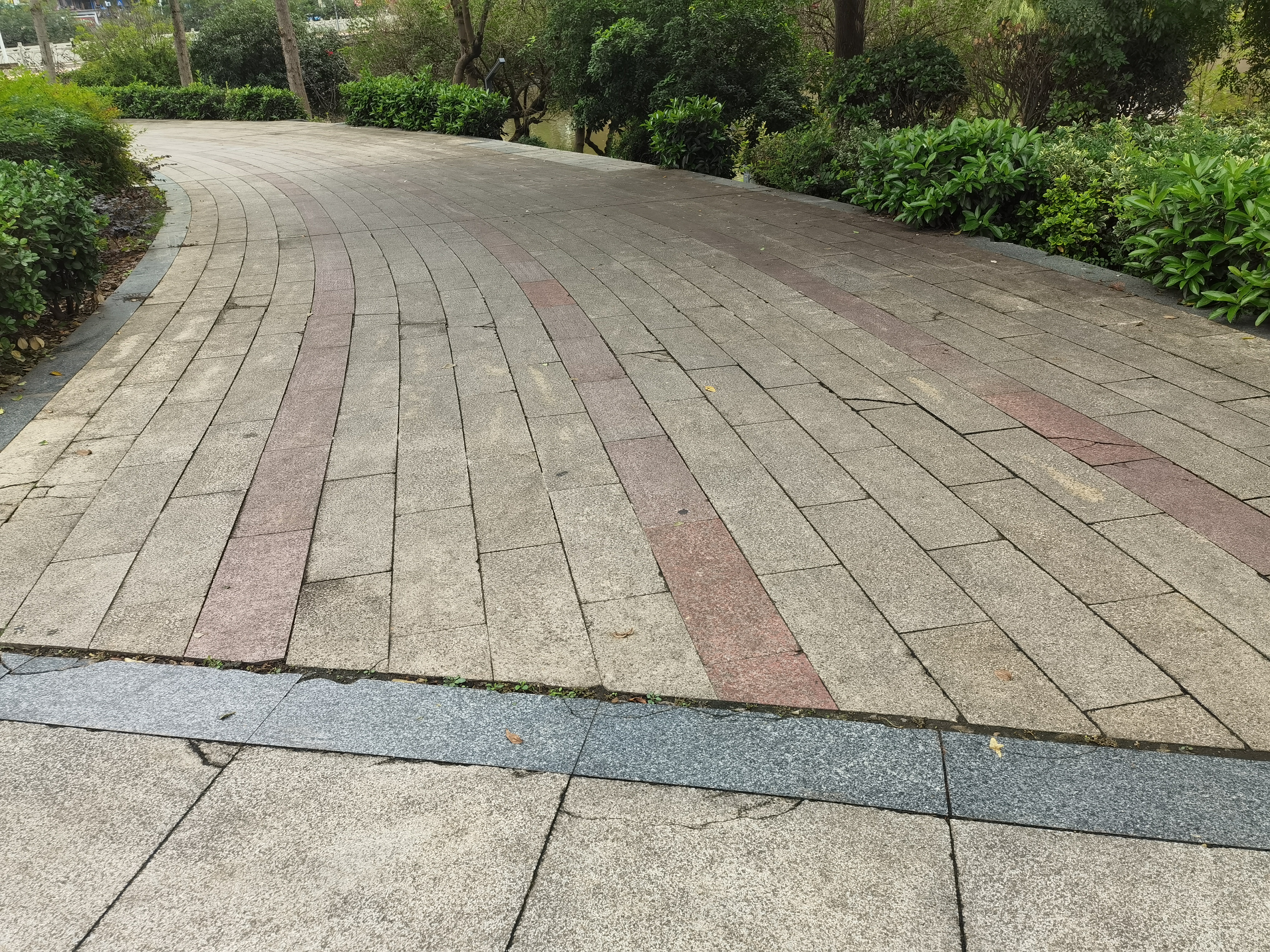 户外休闲公园地面特写素材
