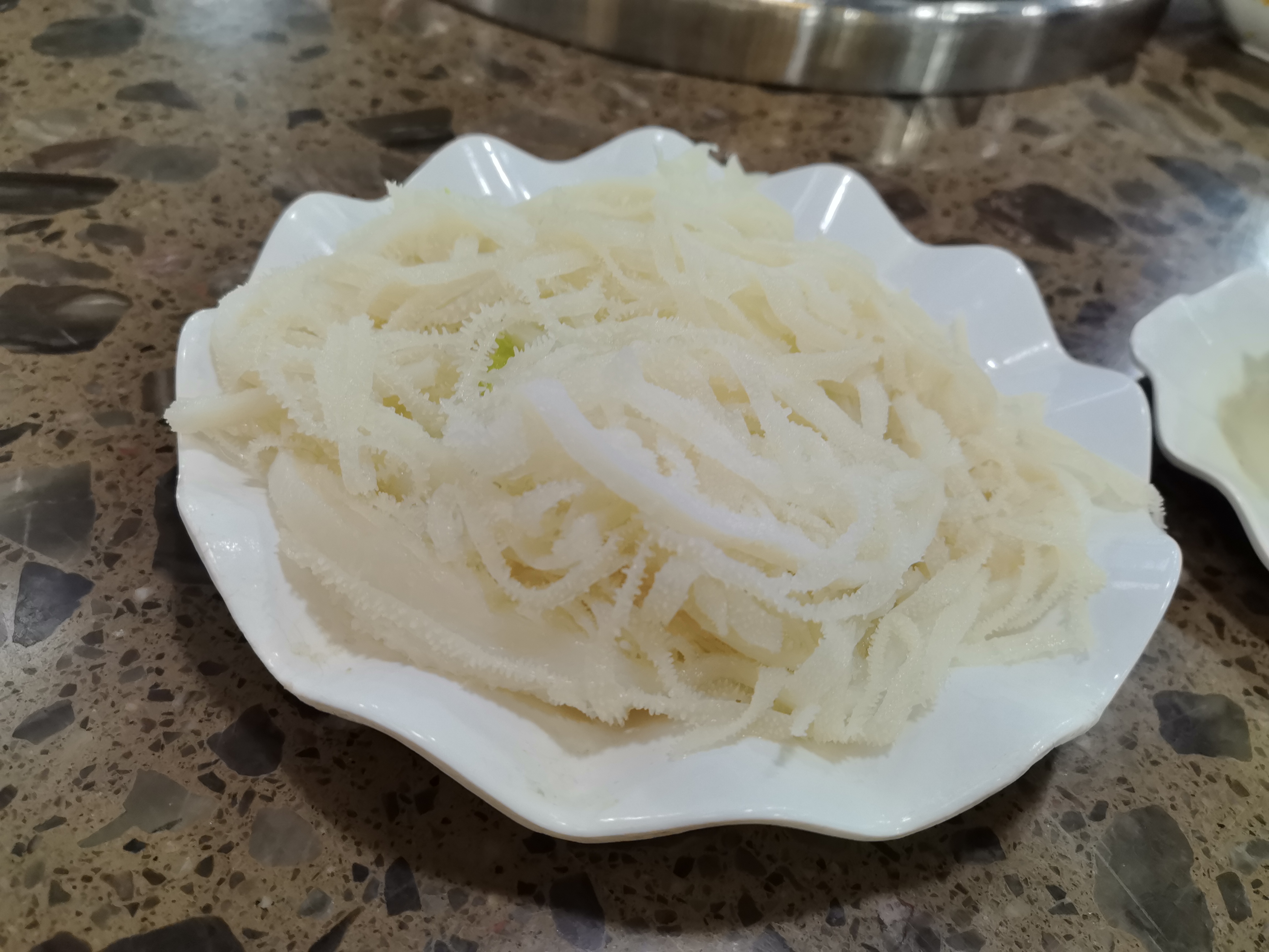 美味新鲜的白毛肚火锅食材素材