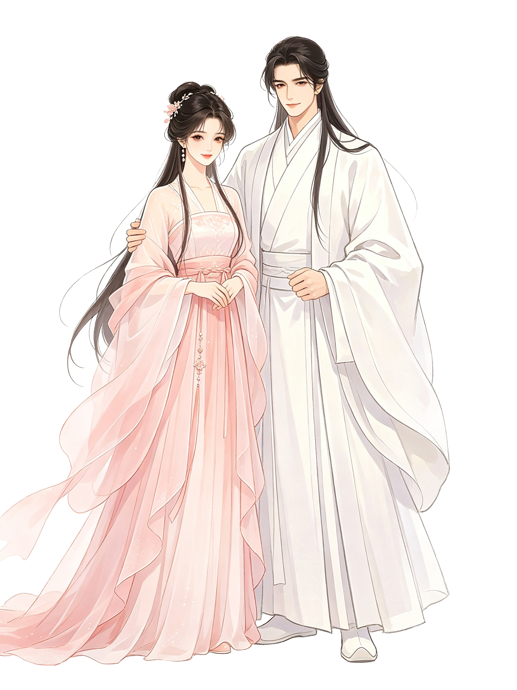 古风服饰人物插画素材素材