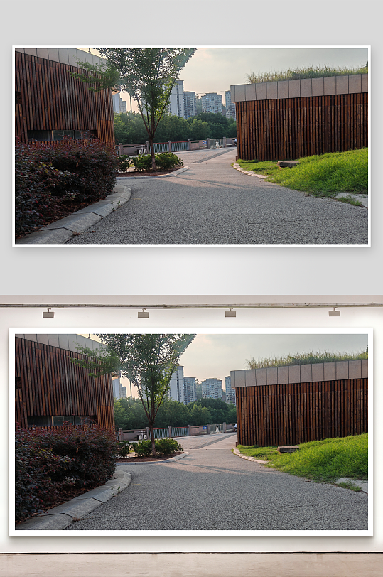 休闲公园入口风光-众图网