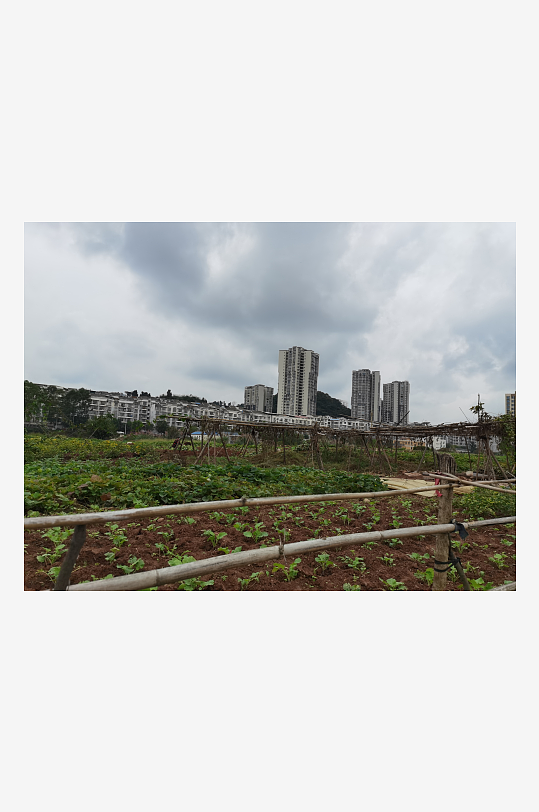 城郊田园自然风光-众图网