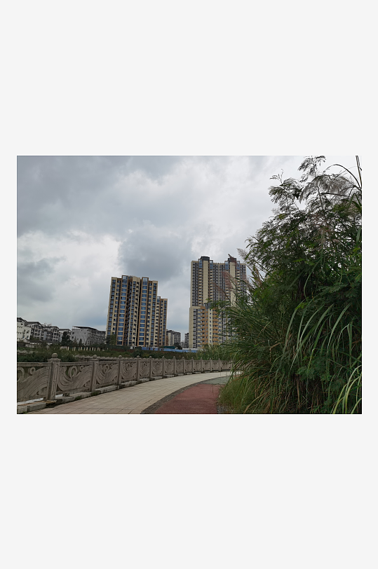 休闲清新的城郊风光-众图网