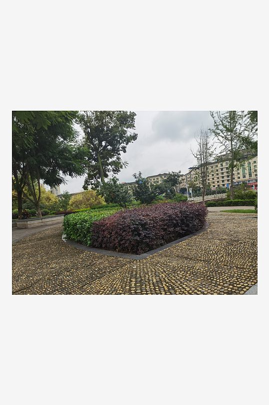 城市公园里的休闲场所-众图网