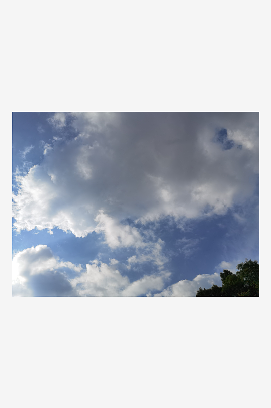 晴朗天空蓝天白云-众图网