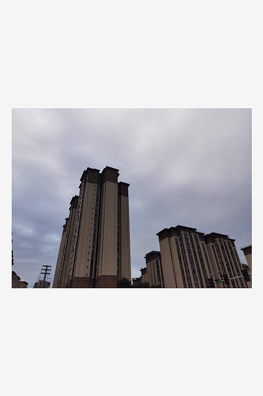 城市风光建筑外观一角-众图网