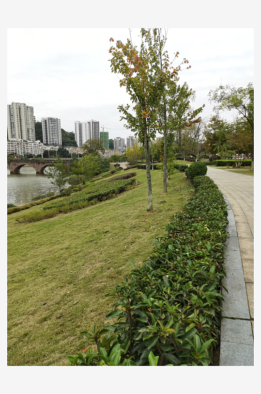 舒适清新的休闲公园-众图网