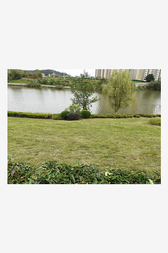 舒适悠闲的城市公园-众图网