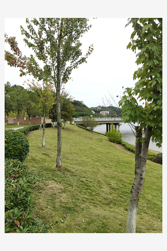 舒适悠闲的城市公园-众图网