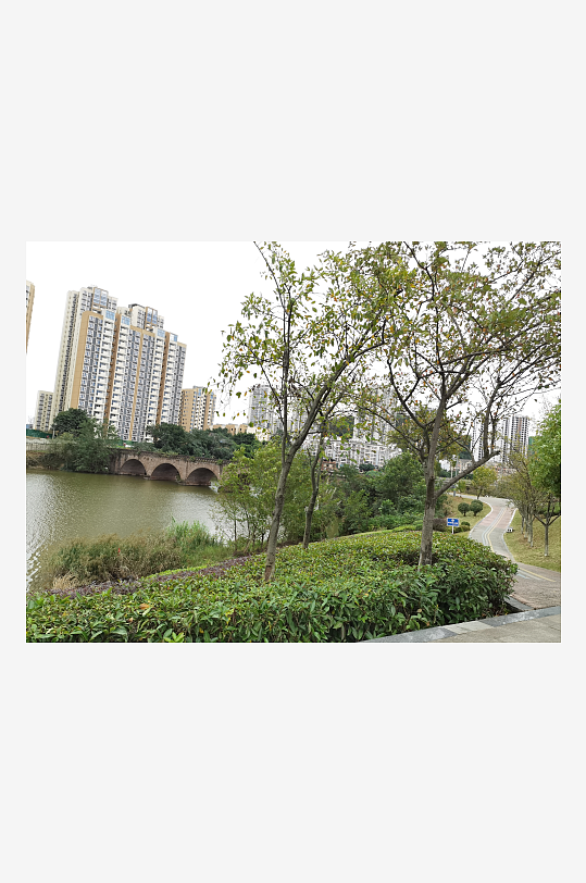 清新舒适的休闲城市-众图网