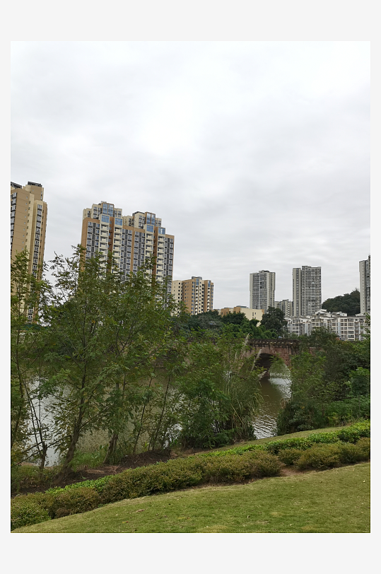 清新舒适的休闲公园-众图网