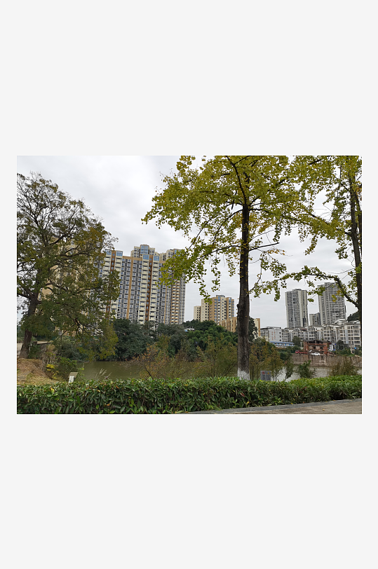 舒适的休闲城市环境-众图网