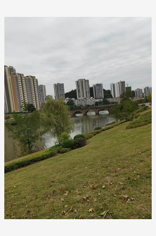 绿意盎然的休闲公园环境-众图网